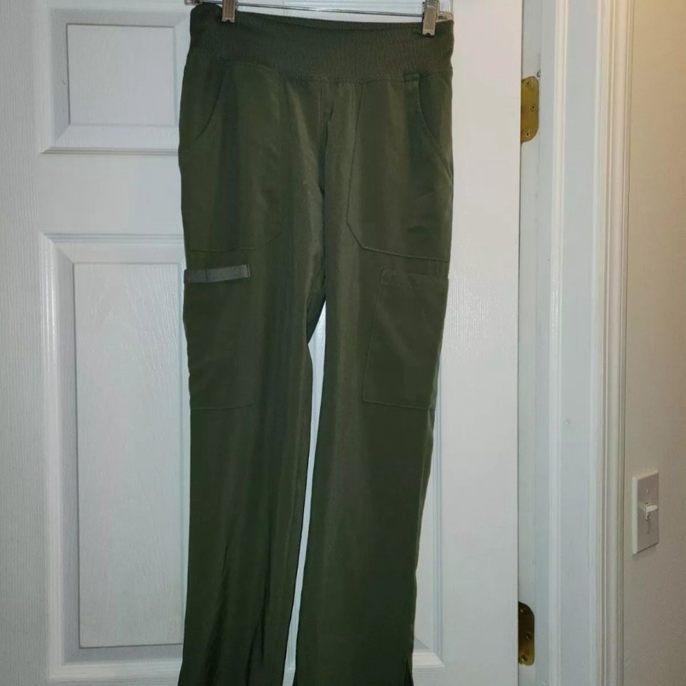 DICKIES Medical Cargo Scrub Bottom Pants Women’s Size XXS Petite Olive DK005